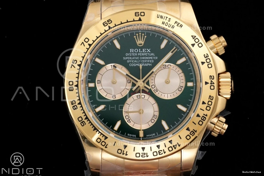 493 2025 (Gain 126508 Dial Green V6 Daytona Edition Weight) SmoothTexture Best Bracelet QF on 1:1 YG QF4131 YG 1020